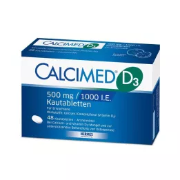 CALCIMED D3 500 mg/1000 I.E μασώμενα δισκία, 48 τεμ