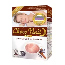 CHOCO NUIT Goodnight Chocolate Drink Powder, 10 τεμ