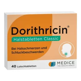 DORITHRICIN Παστίλιες Λαιμού Classic, 40 τεμ