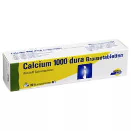 CALCIUM 1000 αναβράζοντα δισκία σκληρής μήνιγγας, 20 τεμ
