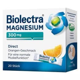 BIOLECTRA Μαγνήσιο 300 mg Direct Orange Sticks, 20 τεμ