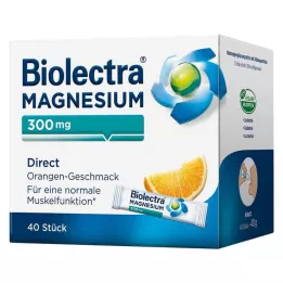 BIOLECTRA Μαγνήσιο 300 mg Direct Orange Sticks, 40 τεμ