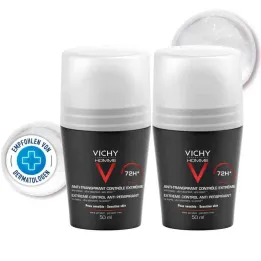 Αποσμητικό ρολό Vichy Homme σε αντιιδρωτικό 72h Dp (2x50 ml)