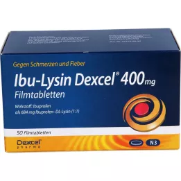 IBU-LYSIN Επικαλυμμένα με λεπτό υμένιο δισκία Dexcel 400 mg, 50 τεμ