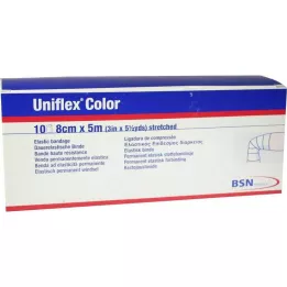 UNIFLEX Επίδεσμοι γενικής χρήσης 8 cmx5 m μπλε, 10 τεμ