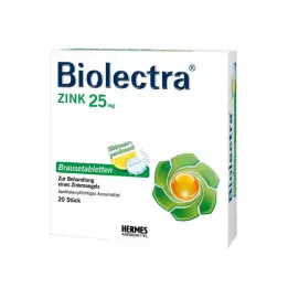 BIOLECTRA Αναβράζοντα δισκία ψευδαργύρου, 20 τεμ