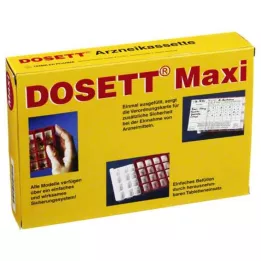 DOSETT Maxi Medicine Cassette κόκκινη, 1 τεμ