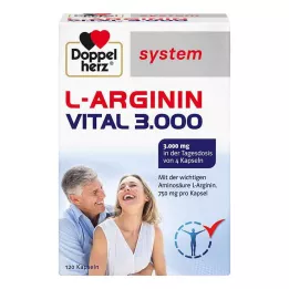 DOPPELHERZ Κάψουλες συστήματος L-Arginine Vital 3.000, 120 τεμ
