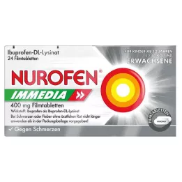 NUROFEN Immedia 400 mg επικαλυμμένα με λεπτό υμένιο δισκία, 24 τεμ