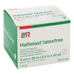 HAFTELAST Επίδεσμος στερέωσης, συνεκτικός, χωρίς λάτεξ, 6 cm x 20 m, κρέμα, 1 τεμάχιο