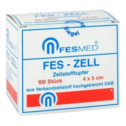 ZELLSTOFFTUPFER FES ZELL 4x5 cm πολύ λευκασμένο, 100 τεμάχια