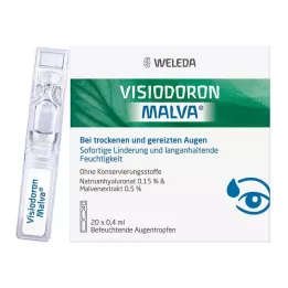 VISIODORON Οφθαλμικές σταγόνες Malva σε πιπέτα μίας δόσης, 20Χ0,4 ml