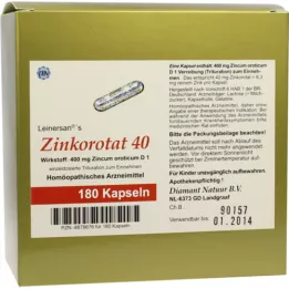 ZINKOROTAT 40 κάψουλες Leinersan, 180 τεμάχια