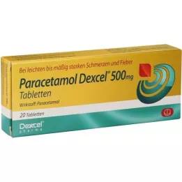 PARACETAMOL Ταμπλέτες Dexcel 500 mg, 20 τεμ