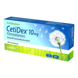 CETIDEX 10 mg επικαλυμμένα με λεπτό υμένιο δισκία, 20 τεμ