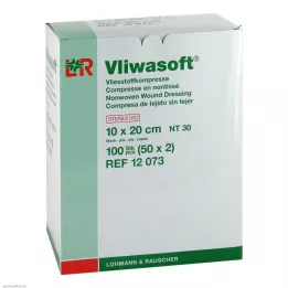 VLIWASOFT Μη υφασμένες κομπρέσες 10x20 εκ. αποστειρωμένες 6λ., 50Χ2 τεμ