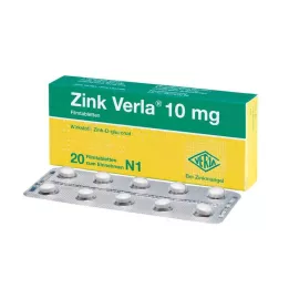 ZINK VERLA 10 mg επικαλυμμένα με λεπτό υμένιο δισκία, 20 τεμ