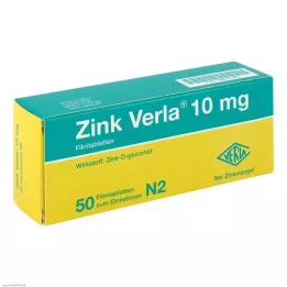 ZINK VERLA 10 mg επικαλυμμένα με λεπτό υμένιο δισκία, 50 τεμ