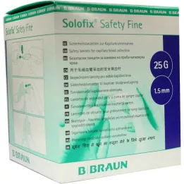 SOLOFIX Νυστέρια Safety Fine 25 Gx1,5 mm, 200 τμχ