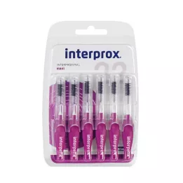INTERPROX μεσοδόντιο βουρτσάκι maxi μωβ, 6 τεμ