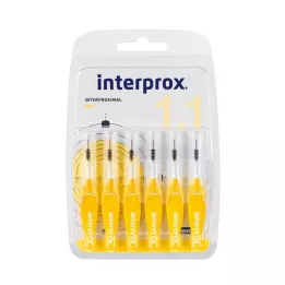 INTERPROX μίνι κίτρινο μεσοδόντιο βουρτσάκι blister, 6 τεμ