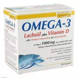 OMEGA-3 LACHSÖL plus Vit.D plus Omega-3 Conc., 100 τεμ