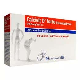 CALCIVIT Αναβράζοντα δισκία D forte, 50 τεμ