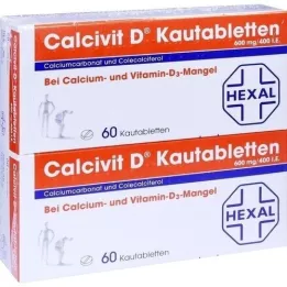 CALCIVIT D Μασώμενα δισκία, 120 τεμ