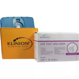 KLINION Μαλακές λεπτές βελόνες 0,25x6 mm 31 G, 110 τμχ