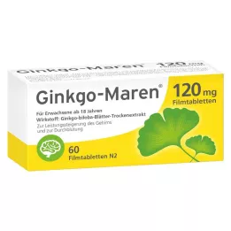 GINKGO-MAREN 120 mg επικαλυμμένα με λεπτό υμένιο δισκία, 60 τεμ