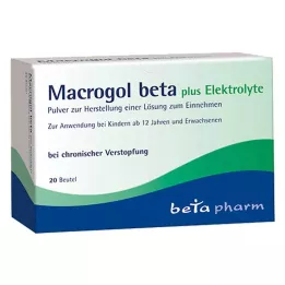 MACROGOL beta plus electrolytes σκόνη για χορήγηση από το στόμα, 20 τεμ