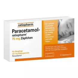 PARACETAMOL-ratiopharm 75 mg υπόθετα, 10 τεμ