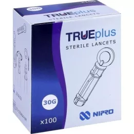 TRUEPLUS αποστειρωμένα νυστέρια 30G, 100 τεμ