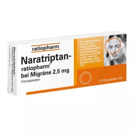 NARATRIPTAN-ratiopharm για επικαλυμμένα με λεπτό υμένιο δισκία ημικρανίας, 2 τεμ