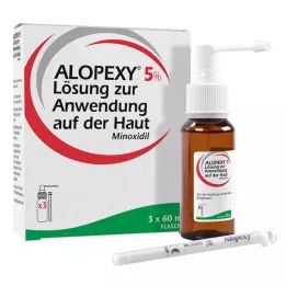ALOPEXY Διάλυμα 5% για δερματική εφαρμογή, 3X60 ml
