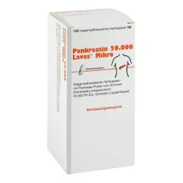 PANKREATIN 20.000 Laves Micro γαστροανθεκτικές σκληρές κάψουλες, 100 τεμ