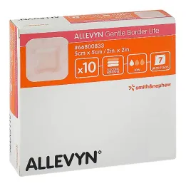 Επίδεσμος αφρού Allevyn Gentle Border Lite 5x5 cm, 10 τεμ