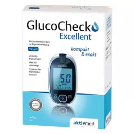 GLUCOCHECK Εξαιρετικό σετ μετρητή γλυκόζης αίματος mmol/l, 1 τεμ