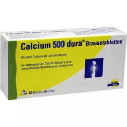 CALCIUM 500 αναβράζοντα δισκία σκληρής μήνιγγας, 40 τεμ