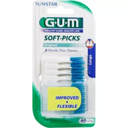 GUM Μαλακές λαβές μεγάλες, 40 τεμ