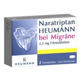 NARATRIPTAN Heumann for Migraine 2,5 mg επικαλυμμένα με λεπτό υμένιο δισκία, 2 τεμ