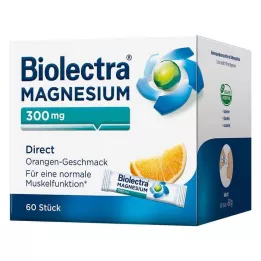 BIOLECTRA Μαγνήσιο 300 mg Direct Orange Sticks, 60 τεμ