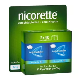 NICORETTE παστίλιες μέντας 2 mg συμπιεσμένες, 80 τεμ