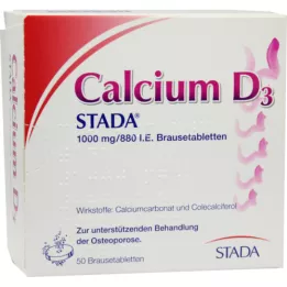 CALCIUM D3 STADA 1000 mg/880 IU αναβράζοντα δισκία, 50 τεμ