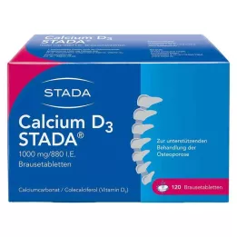 CALCIUM D3 STADA 1000 mg/880 I.E αναβράζοντα δισκία, 120 τεμ