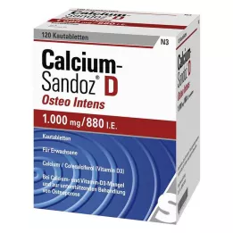 CALCIUM SANDOZ D Osteo intens μασώμενα δισκία, 120 τεμ