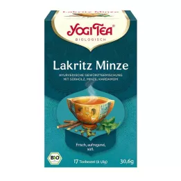 YOGI TEA Σακουλάκια φίλτρου βιολογικής μέντας γλυκόριζας, 17Χ1,8 γρ