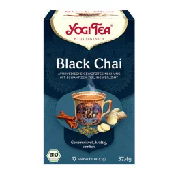 YOGI TEA Τσάντες βιολογικού φίλτρου Black Chai, 17X2,2 γρ