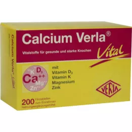 CALCIUM VERLA Vital επικαλυμμένα με λεπτό υμένιο δισκία, 200 τεμ