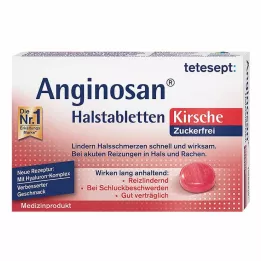 TETESEPT Παστίλιες λαιμού Anginosan κεράσι χωρίς ζάχαρη, 20 τεμ